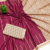 Elegant Rani Pink Mysore Soft Silk Saree with Beige Zari Woven Pallu